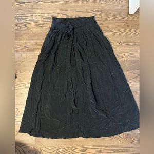 Zara Women - size small, floor length, black, high waisted skirt with pockets